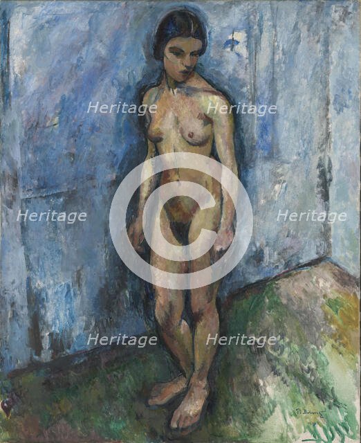 Female Nude, 1914. Creator: Per Deberitz.