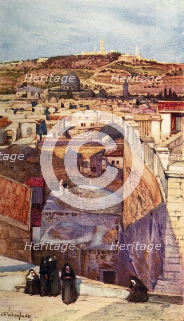 'The Mount of Olives from a House-Top on Mount Zion', 1902. Creator: John Fulleylove.