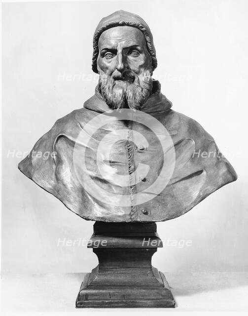 Posthumous Bust of Pope Pius V, c. 1650. Creator: Unknown.