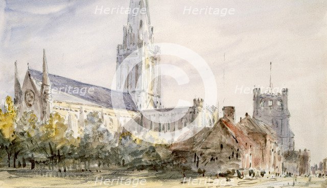 'Chichester Cathedral', Sussex, c1796-1837. Artist: John Constable