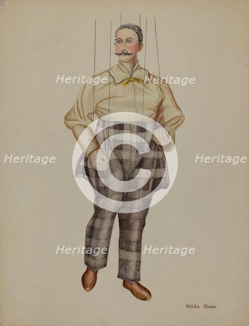 Puppet - "Simon Legree", c. 1939. Creator: Elmer Weise.