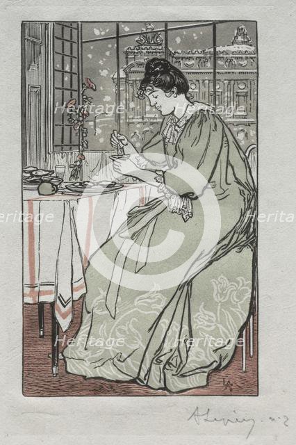 Paris Almanac, 1897: Winter, 1897. Creator: Auguste Louis Lepère (French, 1849-1918).