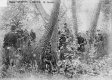 French Infantry scouting in woods, between c1914 and c1915. Creator: Bain News Service.