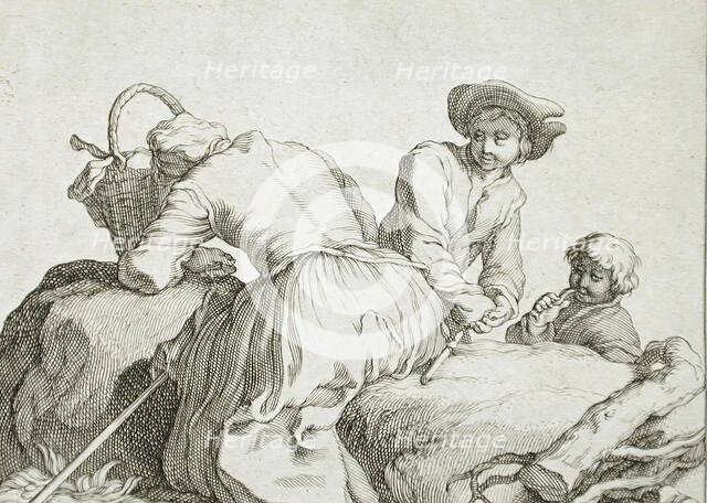 Peasant Family, 17th century. Creator: Frederick Bloemaert.