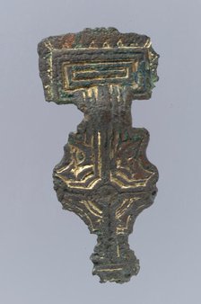 Square-Headed Brooch, Anglo-Saxon, first half 6th century. Creator: Unknown.