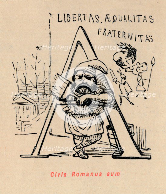 'Civis Romanus sum', 1852. Artist: John Leech.