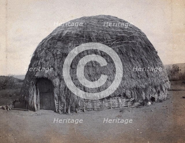 South Africa: an African kraal hut, 1905. Creator: Charles H Simpson.