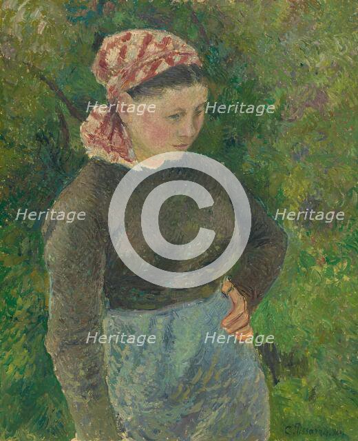 Peasant Woman, 1880. Creator: Camille Pissarro.