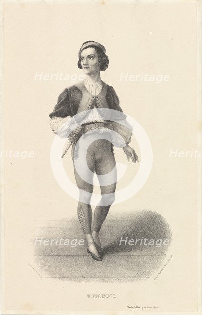 Portrait of the dancer and choreographer Jules Perrot (1810-1892), 1840s.