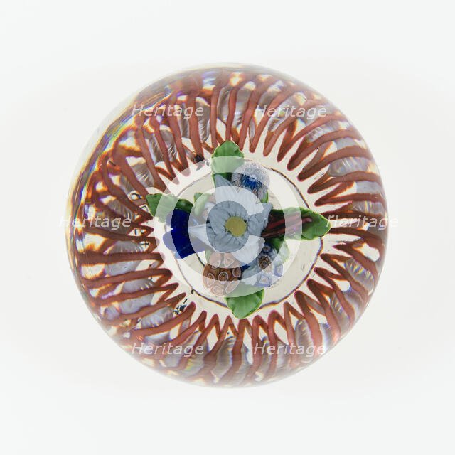 Paperweight, France, c. 1845-60. Creator: Saint-Louis Glassworks.
