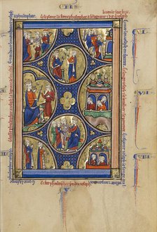 Scenes from the Life of Joseph; Wenceslaus Psalter, about 1250-1260. Creator: Unknown.