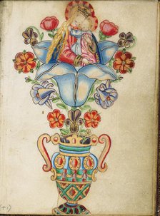 The Virgin and Child in the Calyx of a Flower; Book of Hours, about 1430-1440. Creator: Fastolf Master.