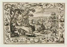 The Sending Out of the Apostles, from Landscapes with Old and New Testament Scenes and..., 1584. Creator: Adriaen Collaert.