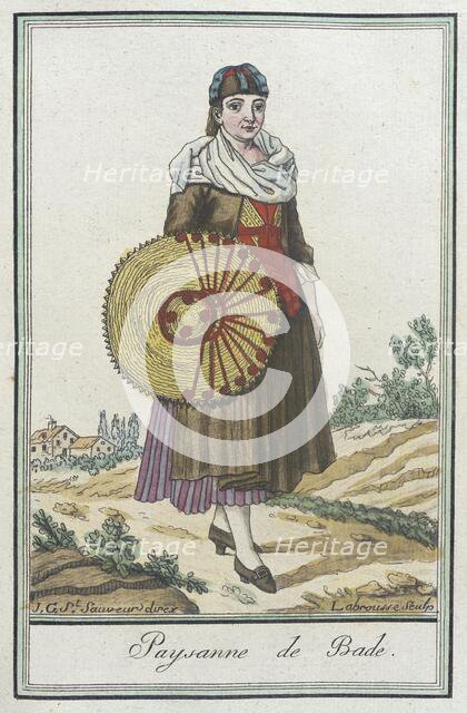 Costumes de Différents Pays, 'Paysanne de Bade', c1797. Creator: Jacques Grasset de Saint-Sauveur.