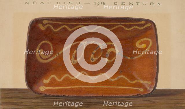 Meat Dish, c. 1939. Creator: Philip Smith.