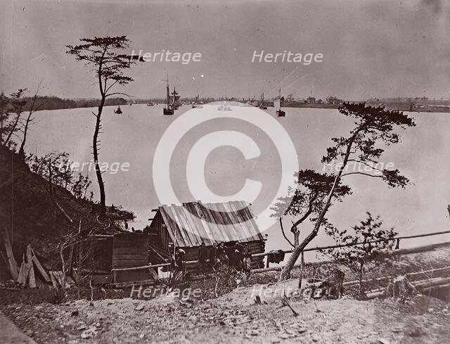 White House Landing, Pamunkey River, 1861-65. Creator: Tim O'Sullivan.