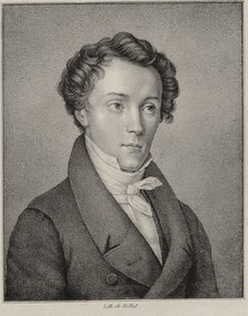 Portrait of the composer Friedrich Ernst Fesca (1789-1826), 1830.