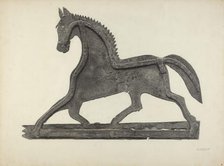 Weather Vane - Horse, c. 1939. Creator: Herman Bader.