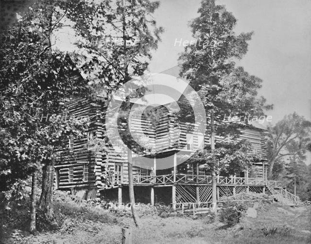 "Old Log Cabin," Lake Placid, Adirondacks, New York', c1897. Creator: Unknown.