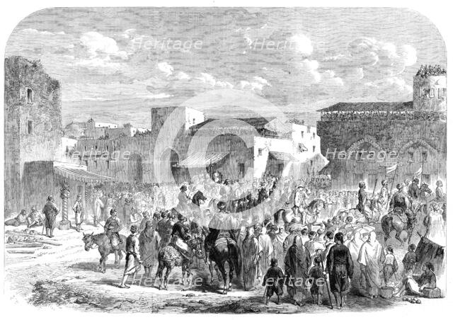 The Prince of Wales' Visit to the East: arrival of His Royal Highness at Beyrout, 1862. Creator: Unknown.