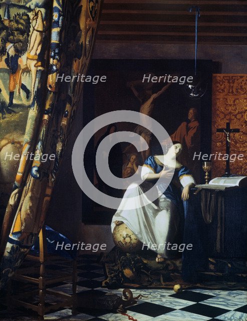 'Allegory of the Faith', c1670.  Artist: Jan Vermeer