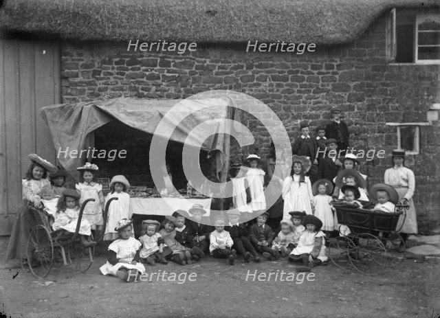 Bric-a-brac stall, Helidon, Northamptonshire, c1896-c1920. Artist: Alfred Newton & Sons