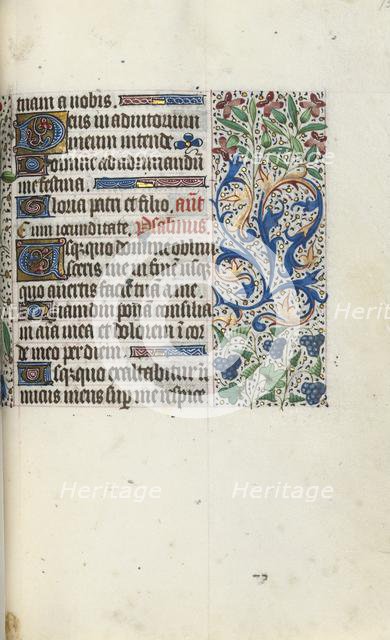 Book of Hours (Use of Rouen): fol. 75r, c. 1470. Creator: Master of the Geneva Latini (French, active Rouen, 1460-80).