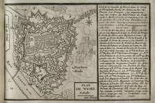 Plan of Wesel and its citadel, North Rhine-Westphalia, Germany, 1763 (1765). Creator: Jean de Beaurain.