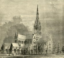 'Salisbury Cathedral', 1890.   Creator: Unknown.