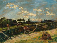 Motif from Vazec, around 1924. Creator: Gustav Mally.