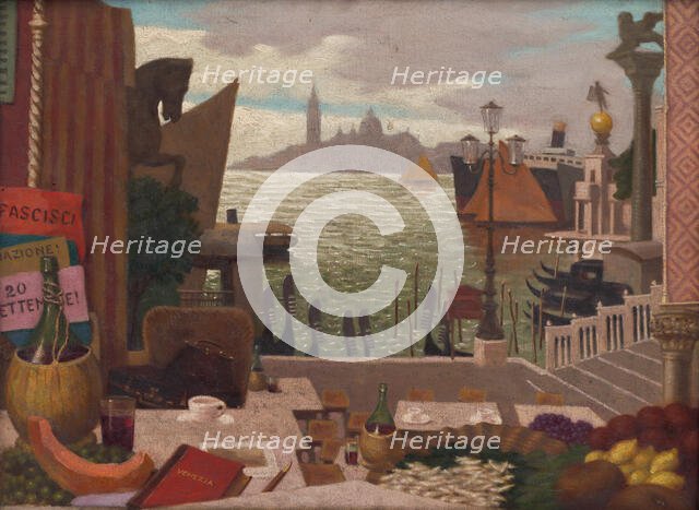 Memories of Venice, 1921. Creator: Milan Thomka Mitrovsky.