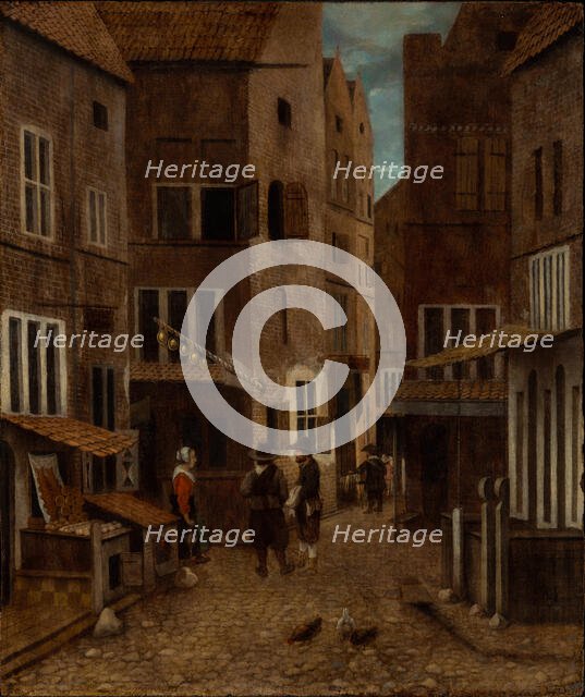 Street Scene, about 1654-1662. Creator: Jacobus Vrel.