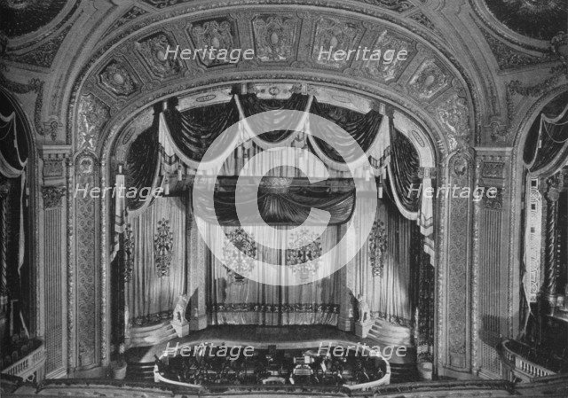 Proscenium arch, the Tivoli Theatre, Chicago, Illinois, 1925. Artist: Unknown.