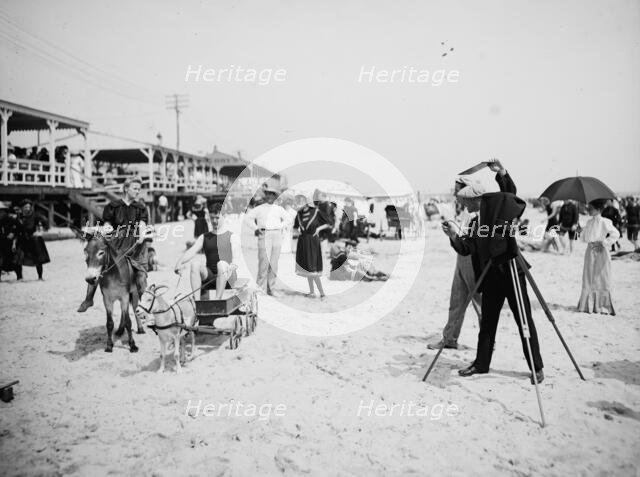 They were on their honeymoon, between 1900 and 1905. Creator: Unknown.