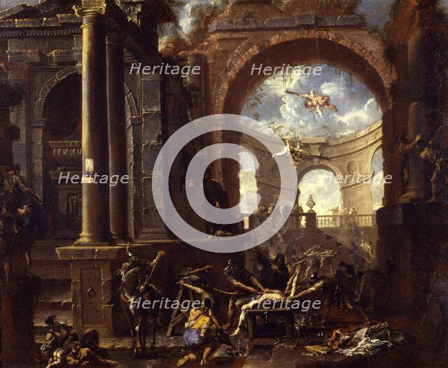 The Martyrdom of Saint Erasmus. Creator: Magnasco, Alessandro (1667-1749).