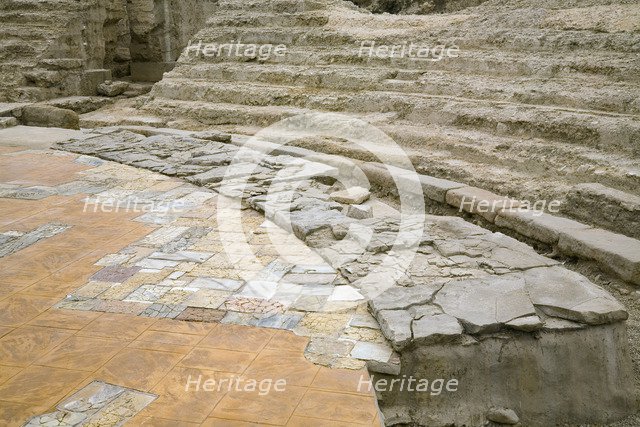 Remains of the Roman Theatre, Zaragoza, Spain, 2007. Artist: Samuel Magal