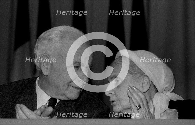 Elsa Triolet and Louis Aragon, 1960s.