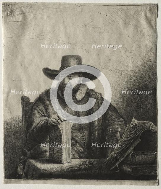 Cornelis Claesz Anslo, Mennonite Preacher, 1641. Creator: Rembrandt van Rijn (Dutch, 1606-1669).