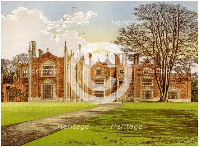 Witchingham Hall, Norfolk, home of Viscount Canterbury, c1880. Artist: Unknown