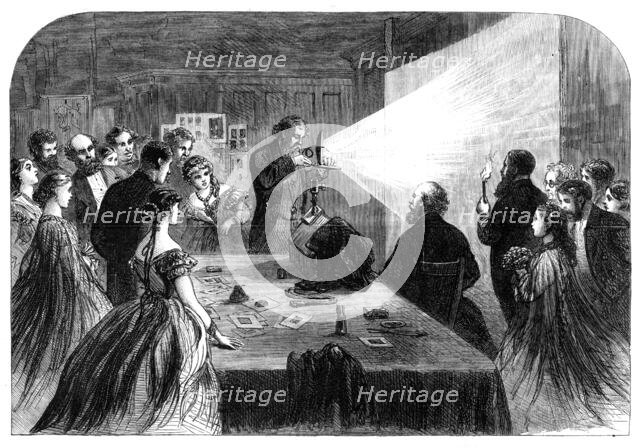 Meeting of the British Association at Birmingham - photography by aid of the Magnesium Light, 1865. Creator: Unknown.