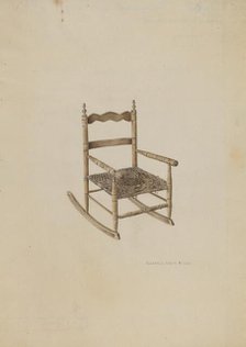 Child's Rocking Chair, c. 1939. Creator: Florence Grant Brown.