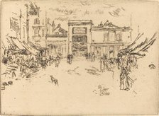 Little Market Place, Tours, 1888. Creator: James Abbott McNeill Whistler.