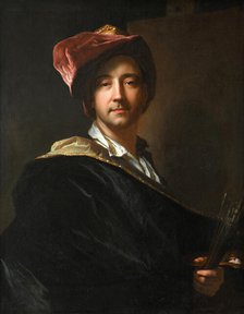 Self Portrait in a Turban, 1698. Creator: Rigaud, Hyacinthe François Honoré (1659-1743).