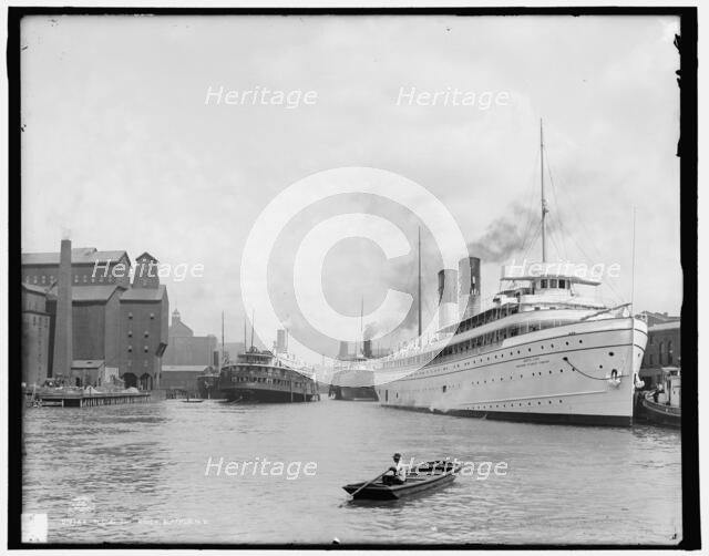 Along the river, Buffalo, N.Y., c1905. Creator: Unknown.