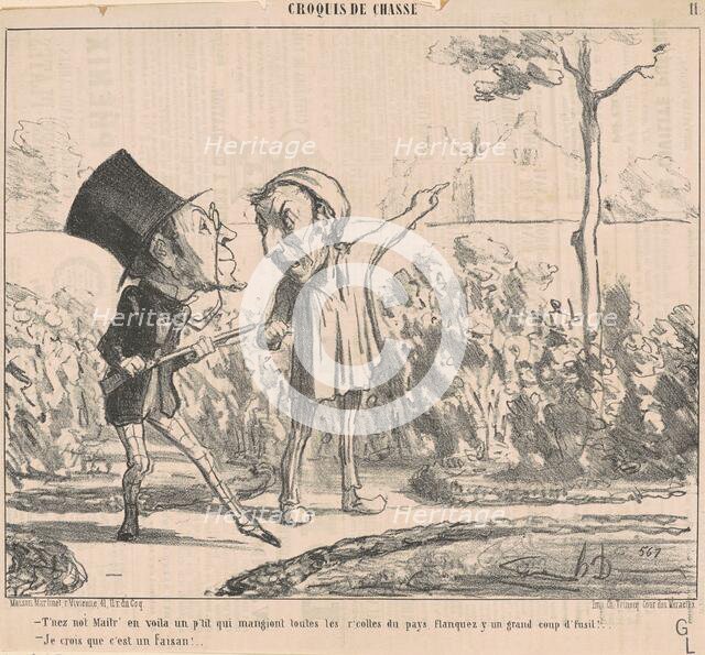 T'nez not' maitr' en voila un p'tit ..., 19th century. Creator: Honore Daumier.