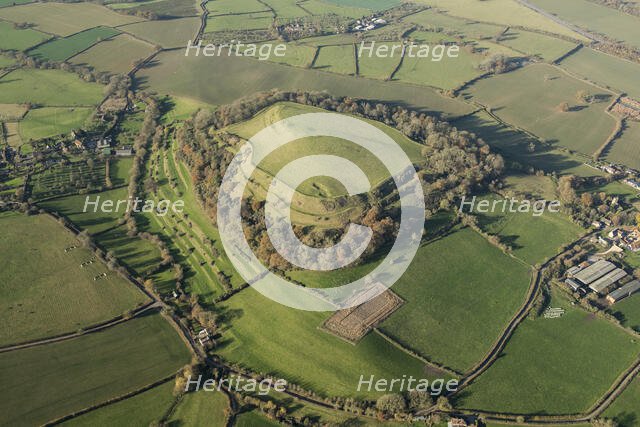 Cadbury Castle hillfort, Somerset, 2016. Creator: Damian Grady.