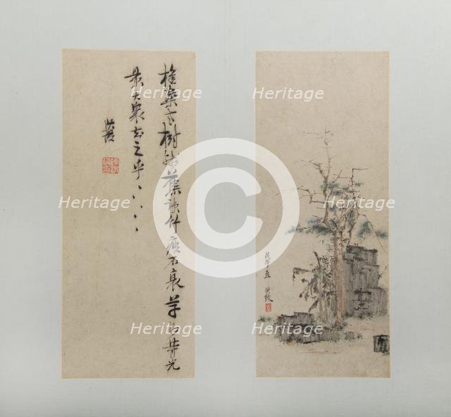 Landscapes, Figures, and Flowers, dated 1618-22. Creator: Chen Hongshou.