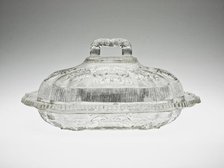 Covered Dish, 1835/40. Creator: Boston and Sandwich Glass Company.