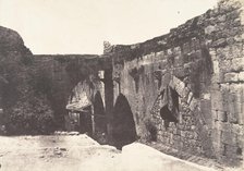 Jérusalem, Enceinte de l'Hopital des Chevaliers-de-Saint-Jean, Côté Sud, 1854. Creator: Auguste Salzmann.