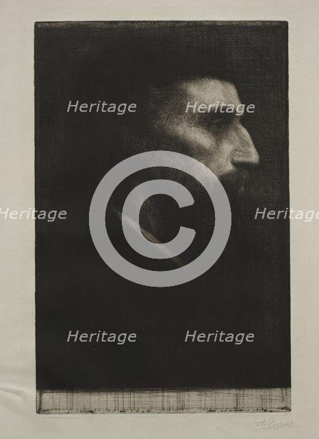 Head of a Man. Creator: Alphonse Legros (French, 1837-1911).